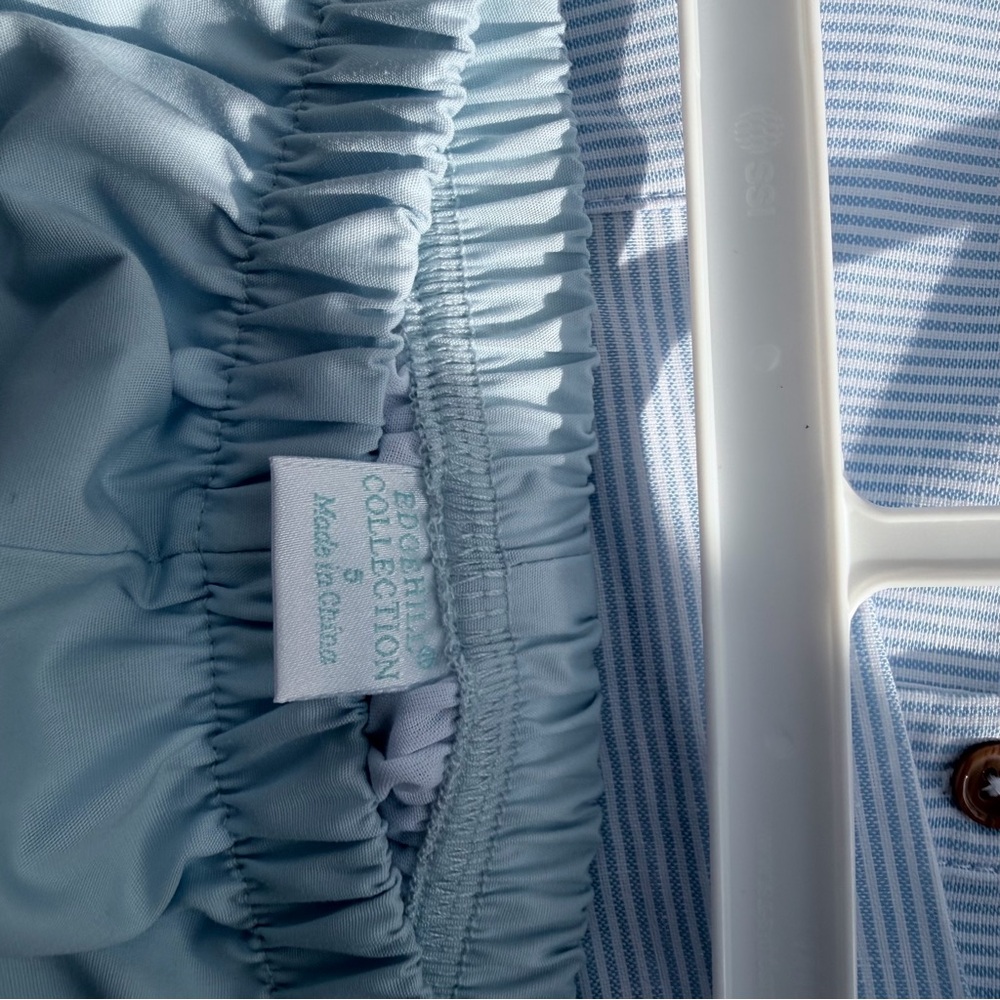 NWT Kids Edgehill Collection Light Blue Striped Button-Down Shirt 5 T - Picture 8 of 8